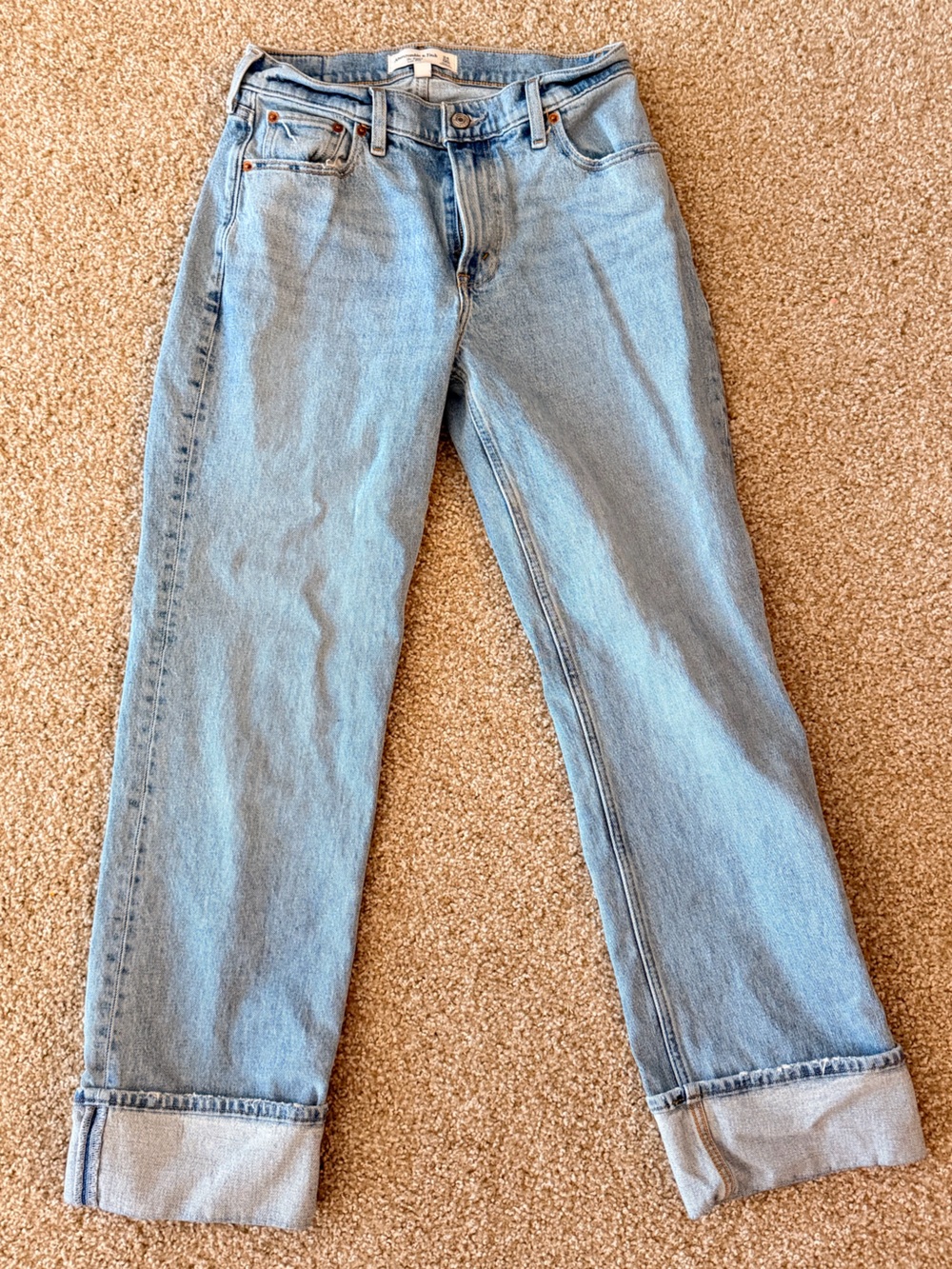 Abercrombie & Fitch Light Blue Slim Straight Jeans
